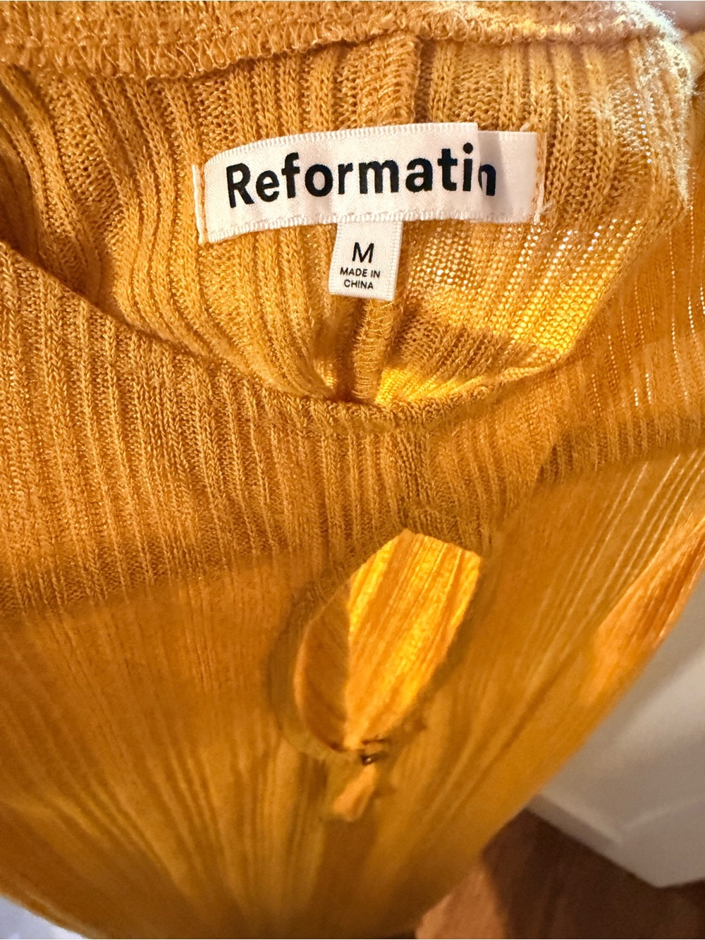 ✨ REFORMATION TOWNES KNIT DRESS — SUN RAYE ✨ - Picture 6 of 7